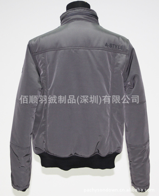 【真牛皮拼接多口袋保暖棉衣外貿(mào)服裝工廠生產(chǎn)批發(fā)供應(yīng)來樣訂做116】價格,廠家,圖片,服裝加工,佰順羽絨制品(深圳)-